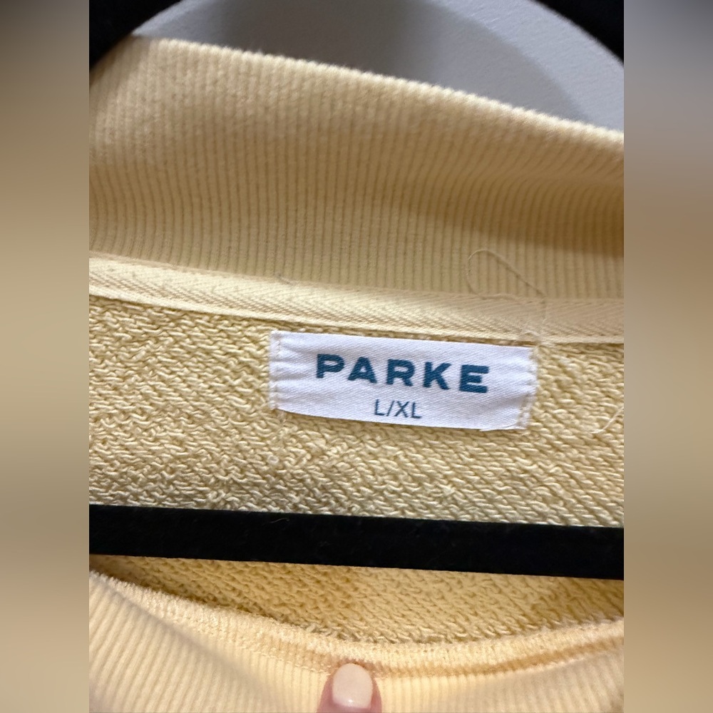 Parke Large/XL Summerland Yellow + Pink Mockneck Sweatshirt. 💕⚡️ - Picture 3 of 4